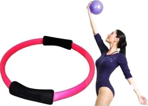 Yoga Pilates Çemberi + 20Cm Pilates Topu Fuşya Renk