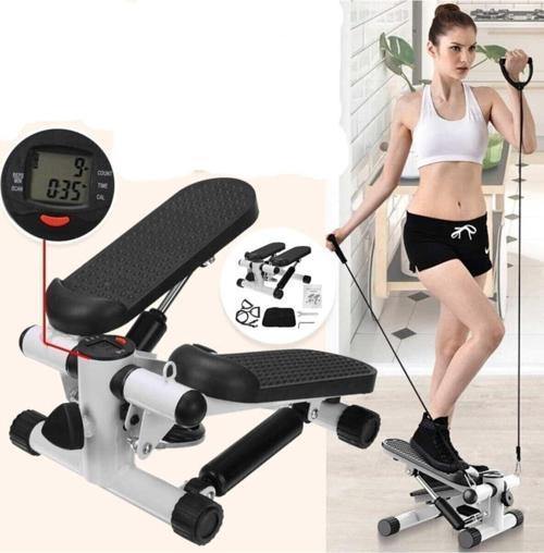 İpli Fitness Kardiyo Stepper Egzersiz Aleti Total Body Twister Crosstep Step Siyah Mayn