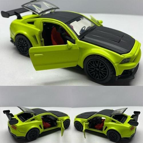 Diecast Metal Oyuncak Araba Ford Mustang 10 Cm Çek Bırak Model Araba Bagaj Açılır Metal Araba