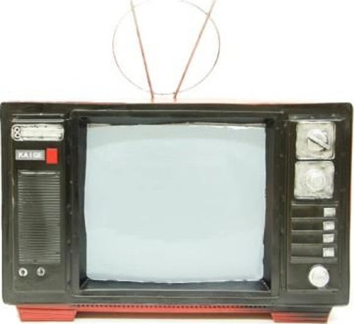 Dekoratif El Yapımı Tüplü Televizyon