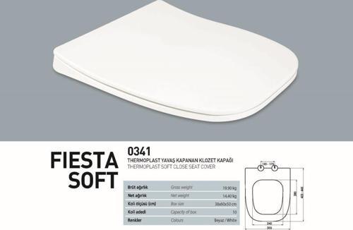 Fiesta Thermoplast Yavaş Kapanır Klozet Kapağı