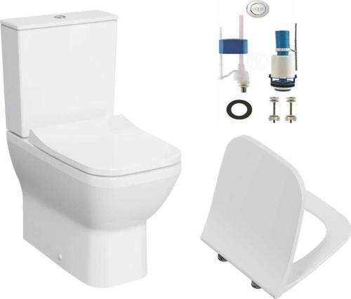 Integra Kare Rim-ex Dtd Klozet + Rezervuar + Yavaş Kapanır Kapak + İç Takım Set