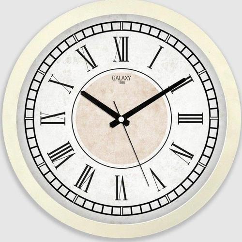 Premium Serisi Roma Rakamlı Modern Kadranlı Duvar Saati 35 CM Bej