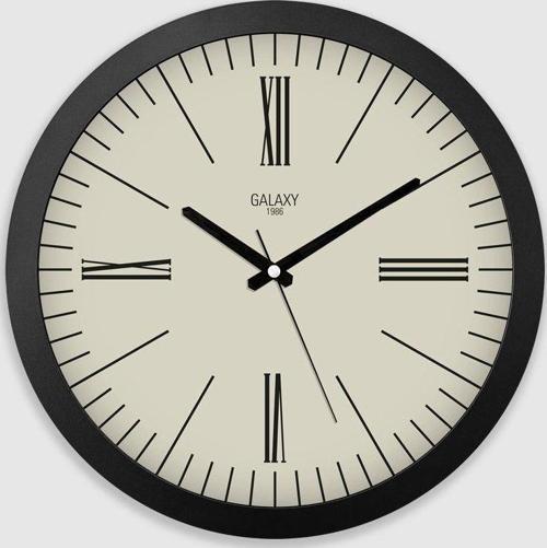 Premium Serisi Roma Rakamlı Modern Kadranlı Duvar Saati 35 CM Siyah