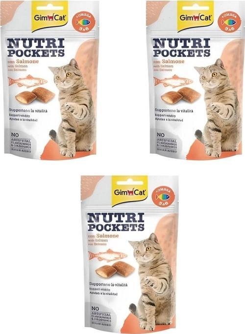 Nutripockets Somonlu Ve Omega 3&6 Kedi Ödülü 3x60 Gr