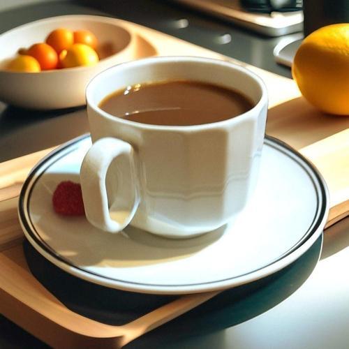Bevel 190 Cc/ml 2 Kişilik Krem Siyah Çizgiler Çay Nescafe Duble Türk Kahvesi Fincan Takımı