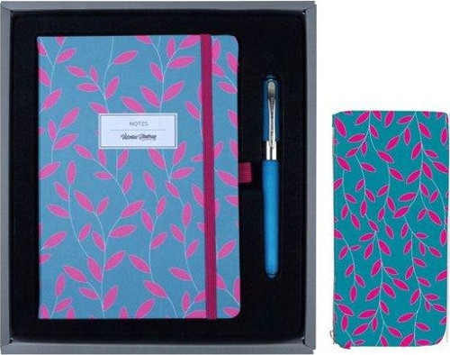 Set -Karizma Sert Kapak 14X20 cm 80 Gsm 192 Sayfa Çizgili Defter +Kalem Ça