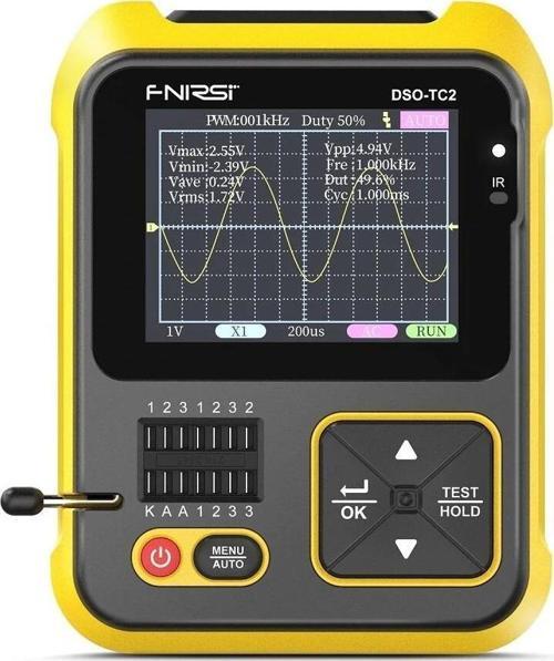 FNIRSI DSO-TC2 El Dijital Osiloskop LCR Metre Grafik Ekran Transistör Test Cihazı 2.4