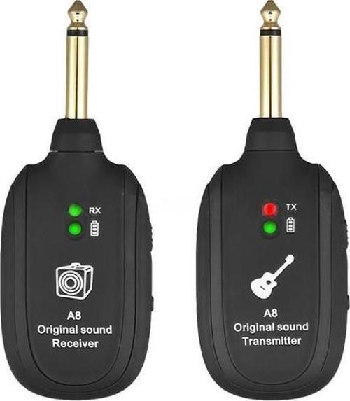 Kablosuz Profesyonel Şarj Edilebilir Gitar & Amfi Ses Aktarıcı Alıcı Verici