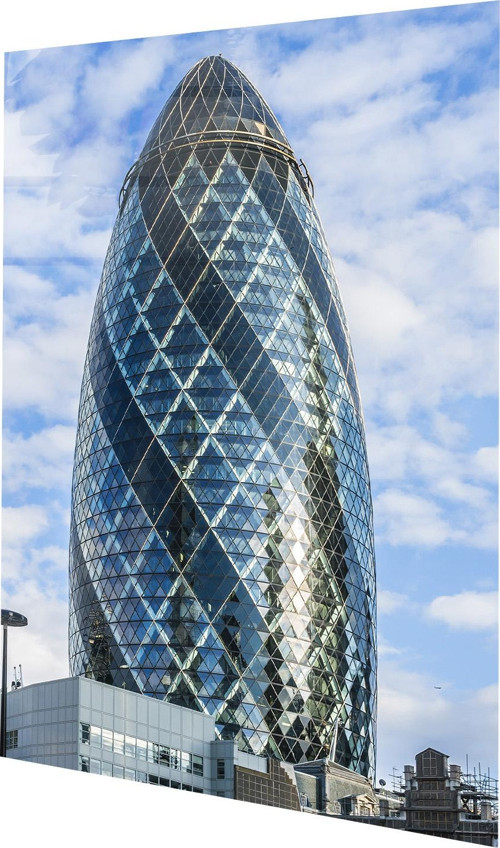 30 St Mary Axe, Londra Cam Tablo