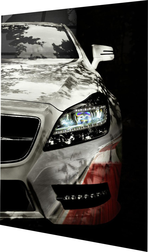 Beyaz Mercedes Cam Tablo