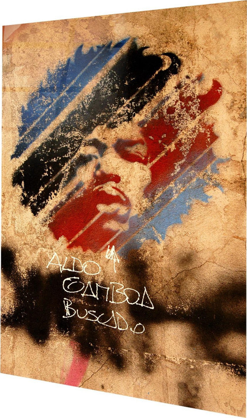 Jimi Hendricks Sokak Sanatı Cam Tablo
