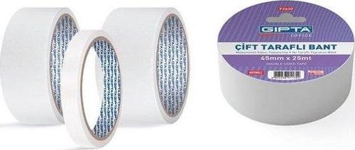 Çift Taraflı Bant 12 mm x 25 Metre