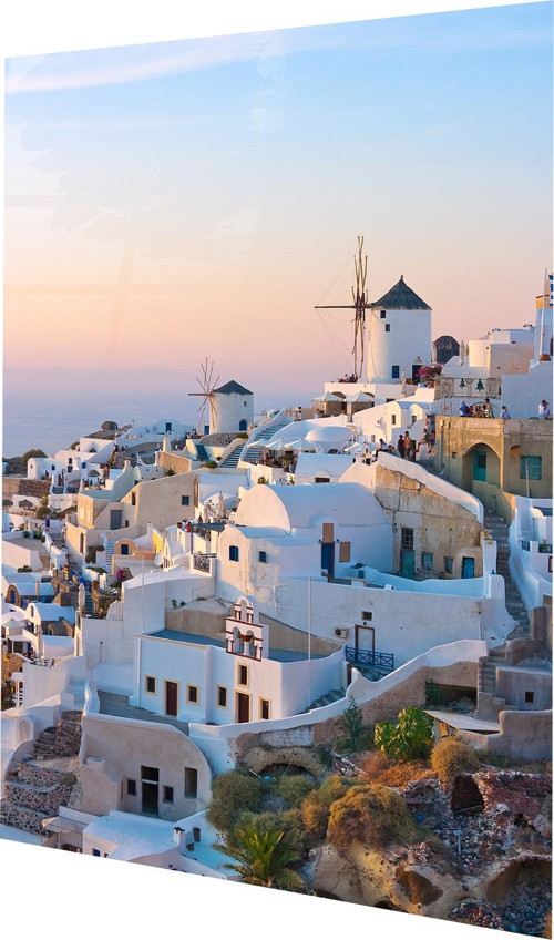Santorini, Yunanistan Cam Tablo