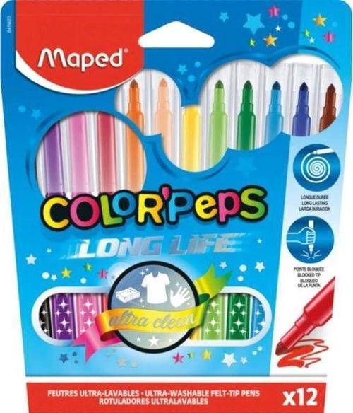 Color Peps Long Life Keçeli Kalem 12 li 845020Lm