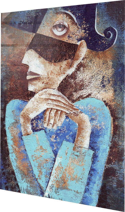 Soyut Sanat Cam Tablo