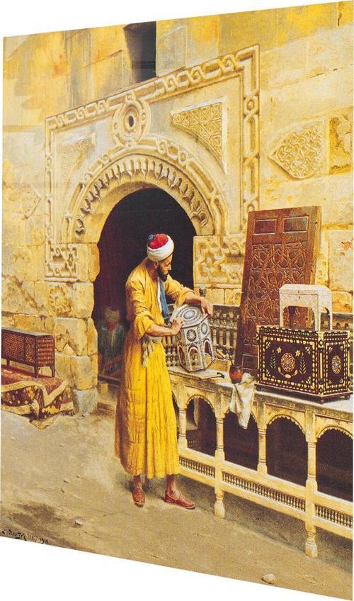 Ünlü Ressam Tabloları Ludwig Deutsch Cam Tablo  