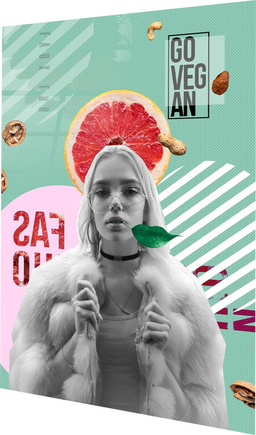 Vegan Moda Cam Tablo