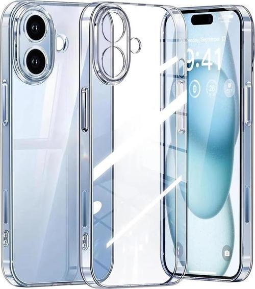 iPhone 16 Kılıf Kamera Korumalı Silikon Şeffaf Arka Kapak
