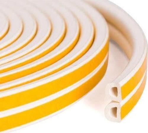 Kapı Pencere Kauçuk Izolasyon Bandı Fitili Beyaz 1 Mt X 2
