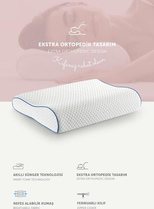Visco Boyun Destekli Ortopedik Yastık