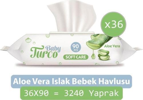 Softcare Aloe Vera Islak Bebek Havlusu 36'Lı Paket