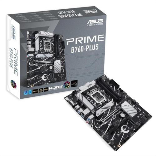 PRIME B760-PLUS, 4xDDR5, 3x M.2, D-SUB, HDMI, DP, Type-C, 12-13.Nesil, LGA1700 Soket, Anakart