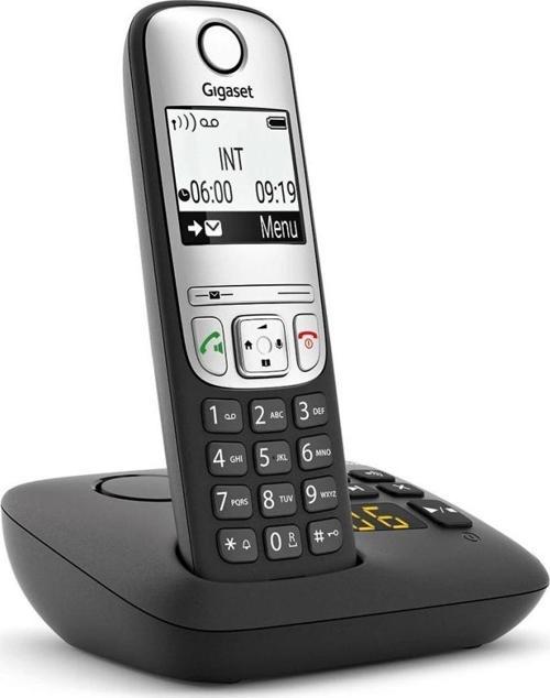 GIGASET A690A, Dect Telefon, Siyah, Tele Sekreterli, 14 Saat Konuşma, 180 Saat Bekleme, 100 Kişilik 