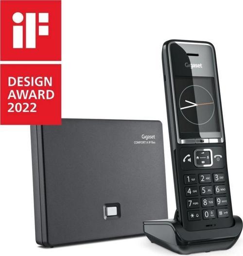 GIGASET COMFORT 550IP Flex, Kablosuz IP TELEFON, Siyah, 17 Saat Konuşma, 320 Saat Bekleme, 200 Kişil
