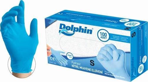 Mavi Nitril Eldiven Pudrasız (Small) X 20 Kutu