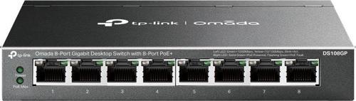 Omada Tp-Link DS108GP 8 Port 10-100-1000 Poe+ Switch Çelik Kasa Rack Mount