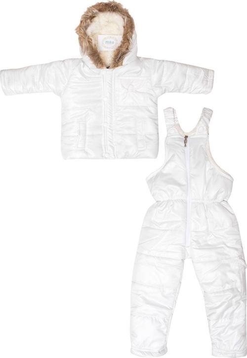 Kapüşonlu Su Geçirmez Içi Kürklü Unisex Bebek Kışlık Salopet Kayak Mont Takım