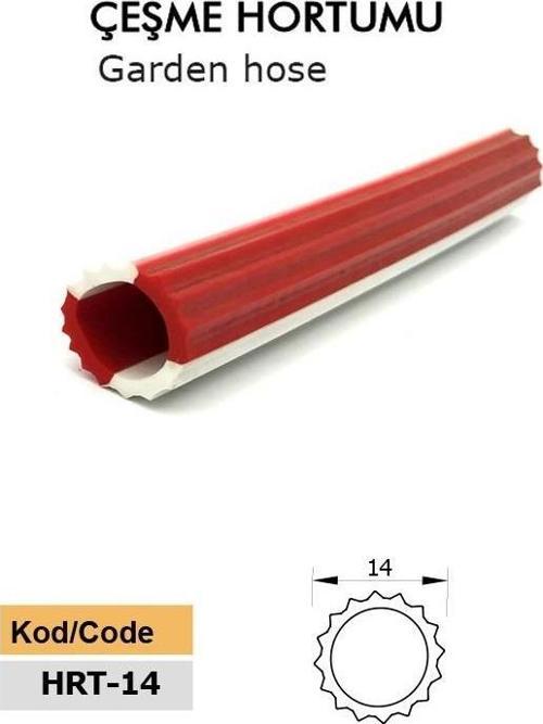 Çeşme Hortumu Çok Amaçlı Hortum 15mm Çap Yeşil Kırmızı Renk 10 Metre