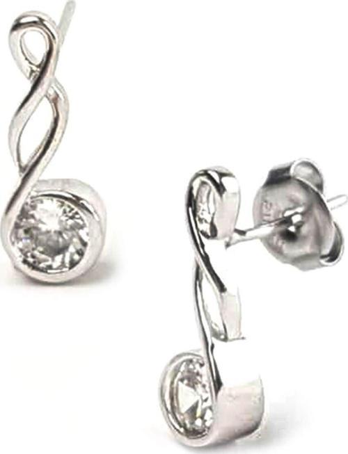 Modern Zirkon Taşlı Gümüş Bayan Küpe