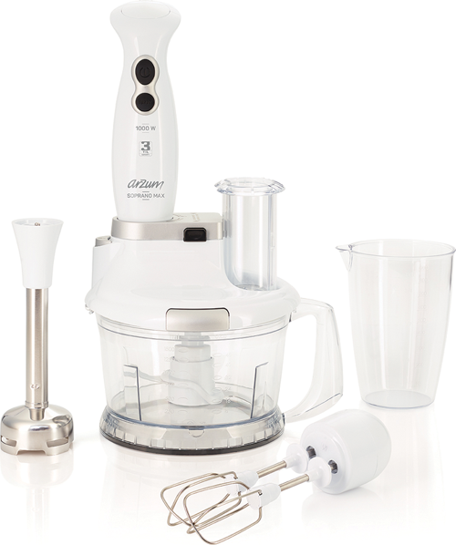 AR1004 Soprano Max 1000W Multı Blender Seti - Beyaz