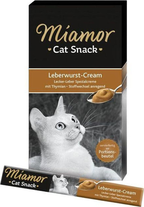 Leberwurst Cream Ciğerli Kedi Ödül Maması 6×15 Gr