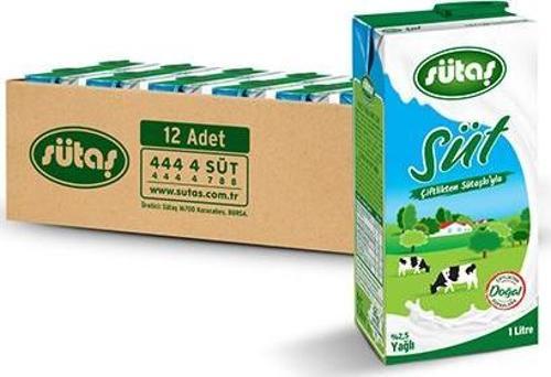 Yağlı Süt 1 L (12 adet)