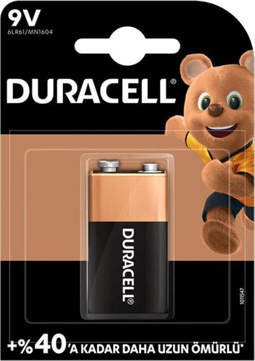 Duracell 6Lr61/Mn1604 Alkalin 9 Volt Pil Tek Fiyat