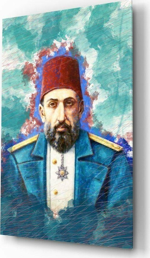 Abdülhamit Han Cam Tablo | Hediyelik, Dekoratif, Ofis, Mutfak