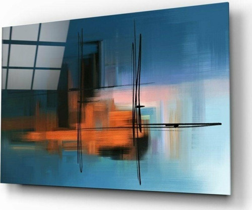 Abstract Silüet Cam Tablo | Hediyelik, Dekoratif, Ofis, Mutfak