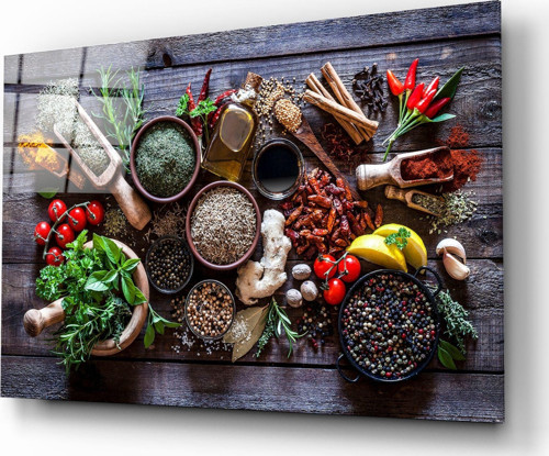 Baharat Cam Tablo | Hediyelik, Dekoratif, Ofis, Mutfak
