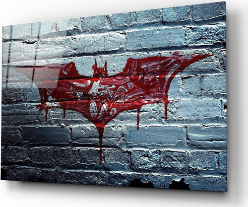 Batman Cam Tablo No:6050 | Hediyelik, Dekoratif, Ofis, Mutfak