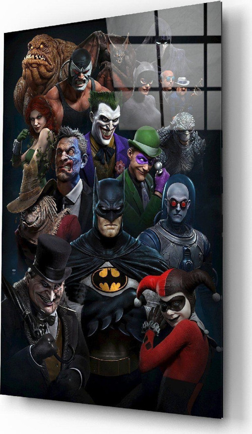 Batman Evreni Cam Tablo | Hediyelik, Dekoratif, Ofis, Mutfak