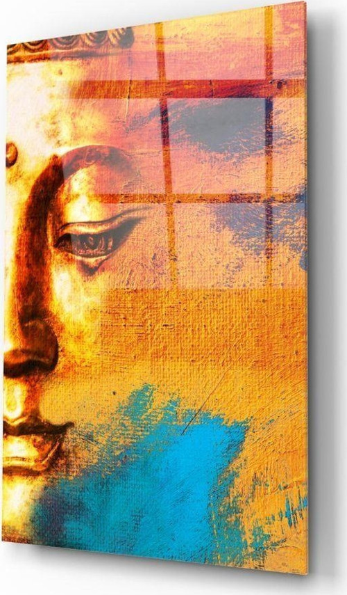Buddha Portre Cam Tablo | Hediyelik, Dekoratif, Ofis, Mutfak