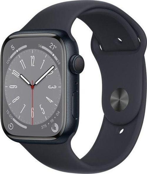 Watch Series 8 GPS 45mm Midnight Aluminium Case with Midnight Sport Band - Regular - MNP13TU