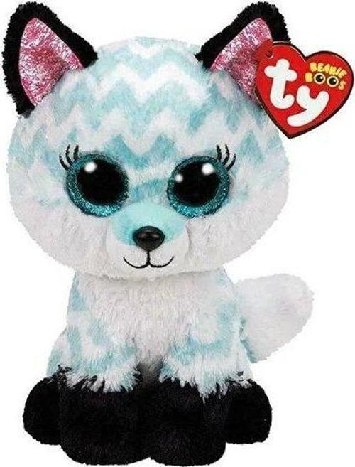 Beanie Boo Atlas Aqua Chevron Tilki Peluş 15 cm