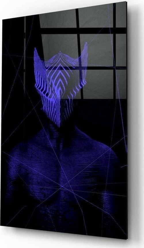 Darko Purple Cam Tablo | Hediyelik, Dekoratif, Ofis, Mutfak