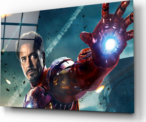 Demir Adam – Iron Man Cam Tablo | Hediyelik, Dekoratif, Ofis, Mutfak