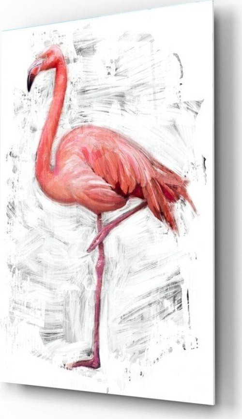 Flamingo Cam Tablo | Hediyelik, Dekoratif, Ofis, Mutfak