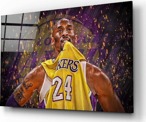 Kobe Bryant Cam Tablo | Hediyelik, Dekoratif, Ofis, Mutfak